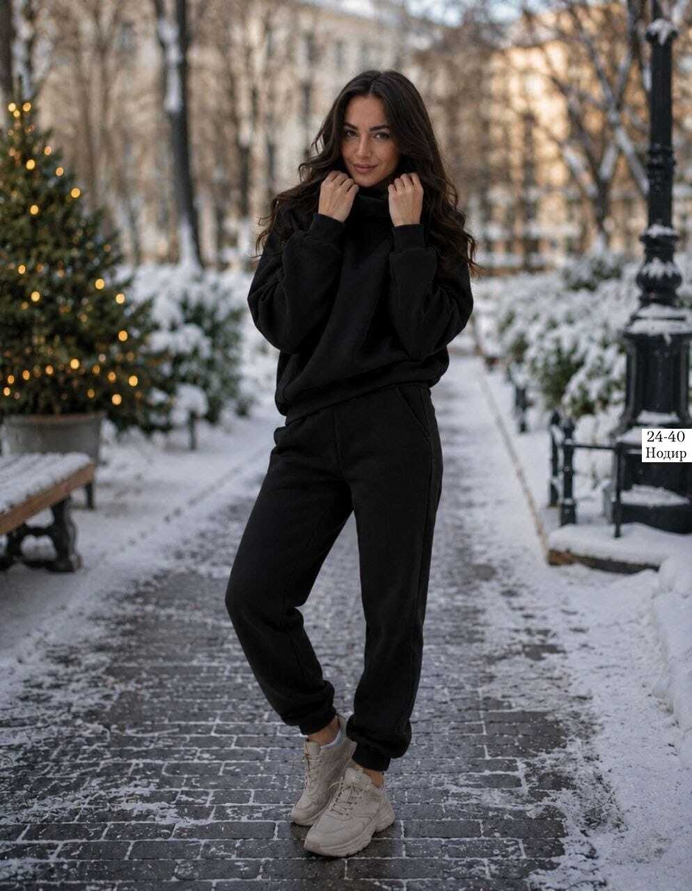 костюм с начесом стиль oversize - xxi - изумрудный,костюм на флисе,костюм спортивный арт. 24-0018 изумрудный для женщин,женский костюм на флисе,спортивный костюм женский теплый