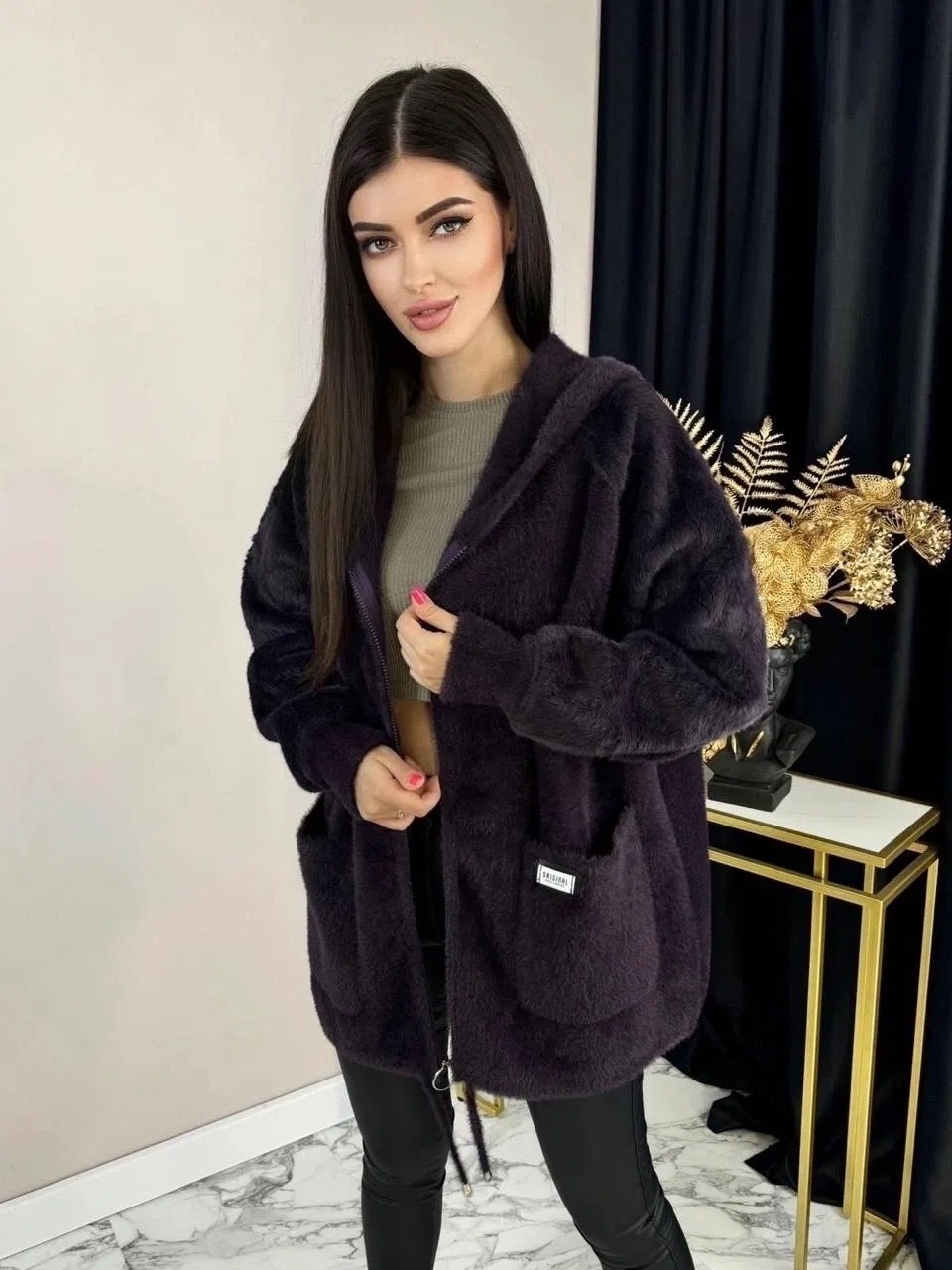 кардиган - шубка пушистый альпака ангора,кардиган - шубка полупальто пушистый альпака ангора n&d underwear цвет фиолетовый,кардиган-шубка пушистый альпака ангора большие размеры tommy nd цвет фиолетов