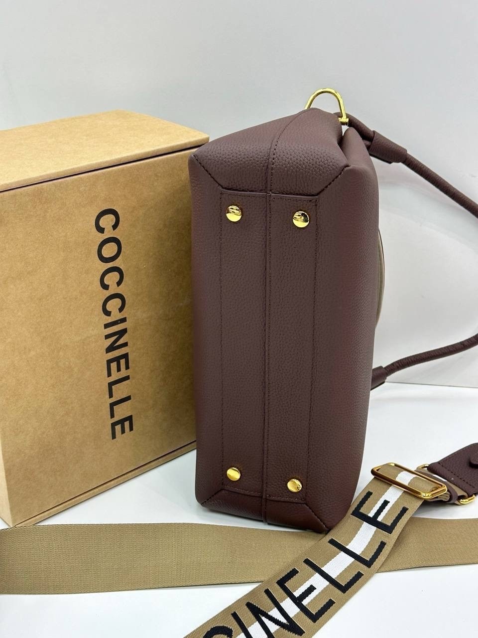 сумка коричневый,сумка женская,сумка женская coccinelle,сумка,брендовые сумочки