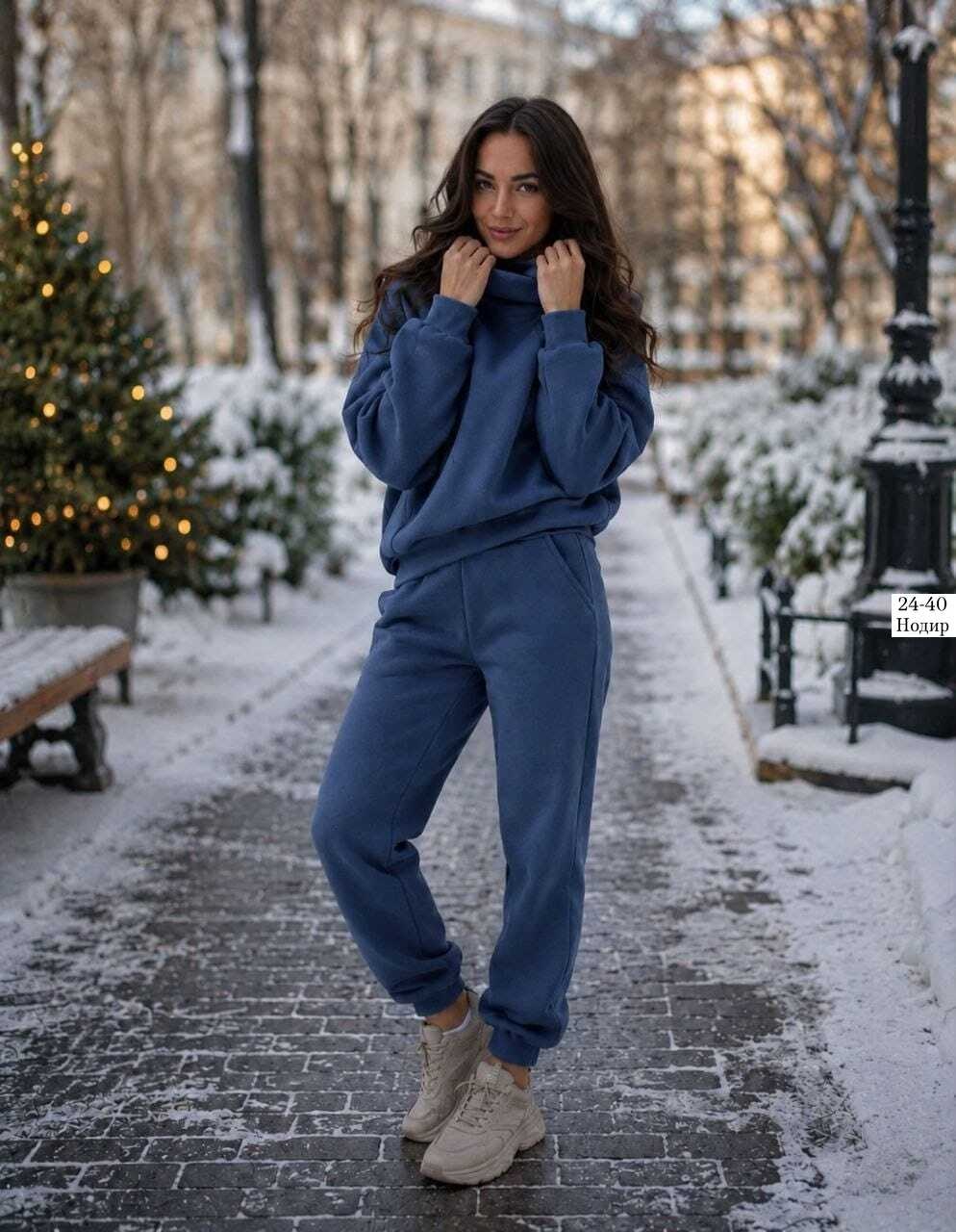 костюм с начесом стиль oversize - xxi - изумрудный,костюм на флисе,костюм спортивный арт. 24-0018 изумрудный для женщин,женский костюм на флисе,cпортивный костюм теплый с начесом