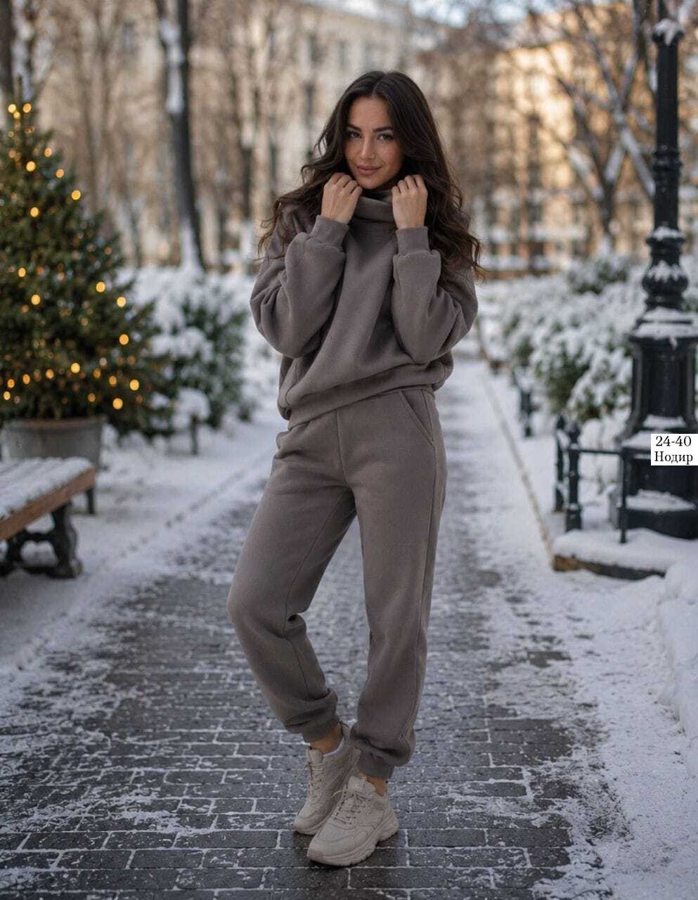 костюм с начесом стиль oversize - xxi - изумрудный,костюм на флисе,костюм спортивный арт. 24-0018 изумрудный для женщин,женский костюм на флисе,cпортивный костюм теплый с начесом