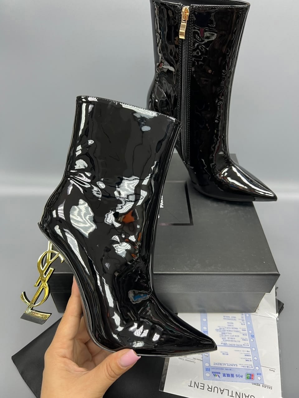 ботильоны ив сен лоран,,ботильоны saint laurent,ботильоны лакированные,ботильоны женские