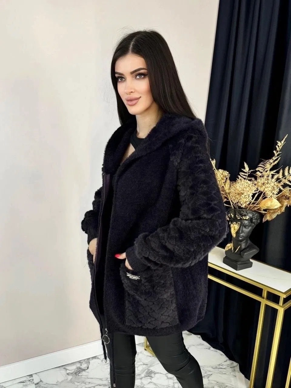кардиган - шубка пушистый альпака ангора,кардиган - шубка полупальто пушистый альпака ангора n&d underwear цвет фиолетовый,кардиган-шубка пушистый альпака ангора большие размеры tommy nd цвет фиолетов
