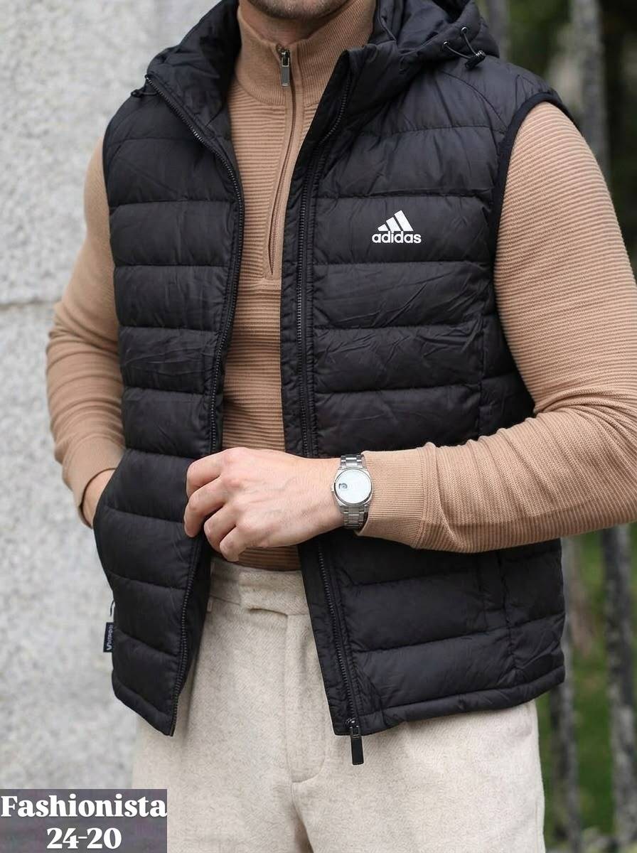жилетка мужская adidas,жилетка adidas,жилет утепленный adidas,осенняя жилетка мужская адидас,жилетка теплая adidas