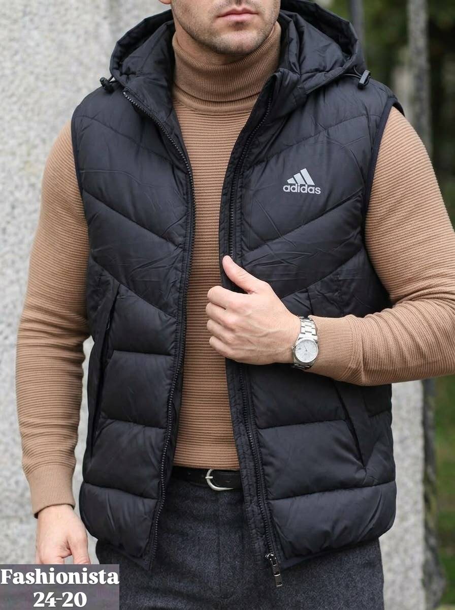 жилетка мужская adidas,жилетка adidas,жилет утепленный adidas,осенняя жилетка мужская адидас,жилетка теплая adidas