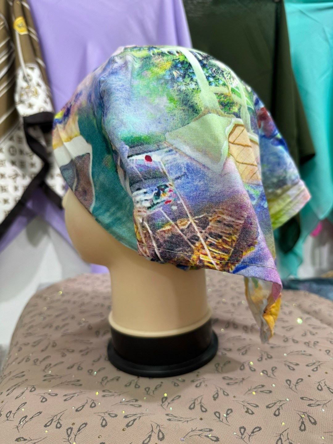 косынка,головной убор,косынка летняя,женские головные уборы,повойник головной убор