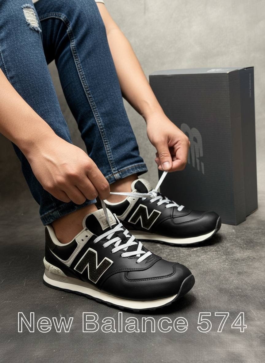 кроссовки new balance 574,new balance 574 кожаные,new balance 574 мужские кожаные черные,кроссовки new balance 574 черные кожаные,кроссовки new balance