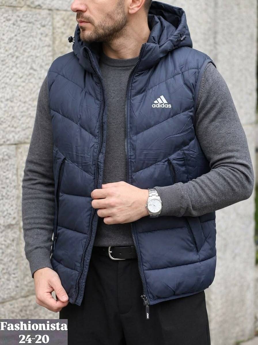 жилетка мужская adidas,жилетка adidas,жилет утепленный adidas,осенняя жилетка мужская адидас,жилетка теплая adidas