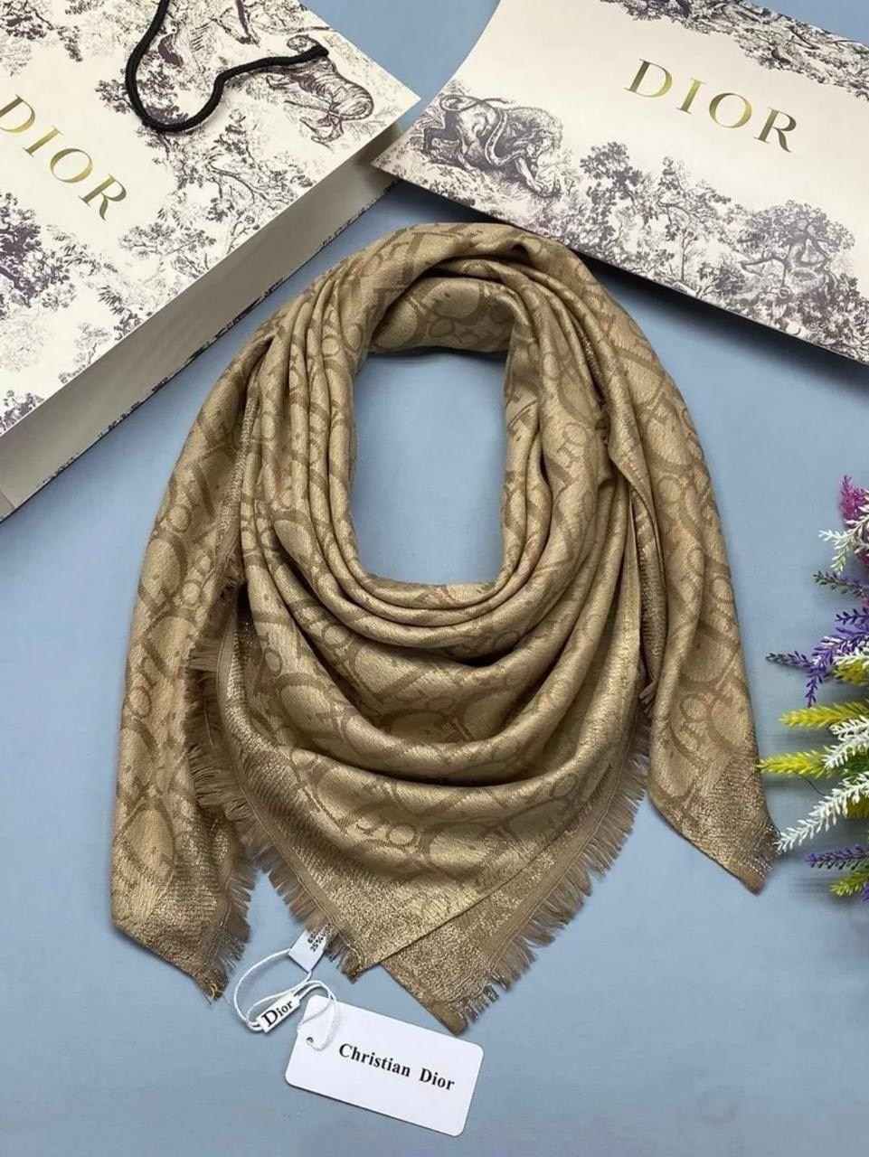 платок кристиан диор,платок dior,платки турецкие кашемир,платки с люрексом,палантин женский шарф