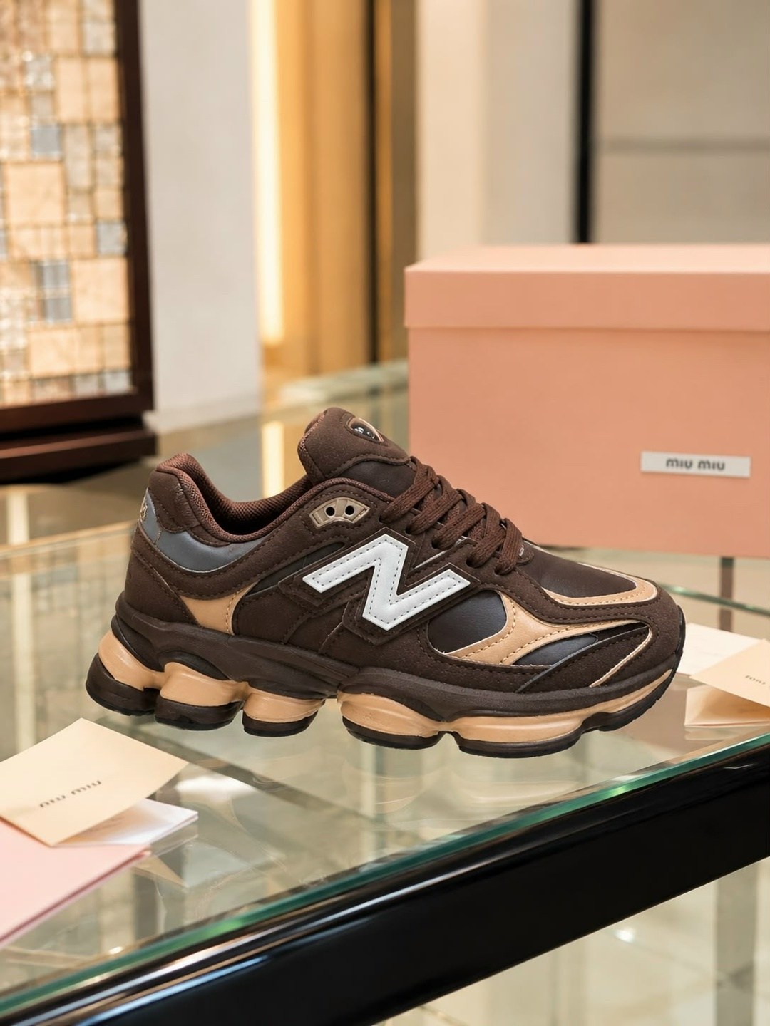 кроссовки new balance 9060,кроссовки new balance,кроссовки,мужской кроссовки,коричневые кроссовки