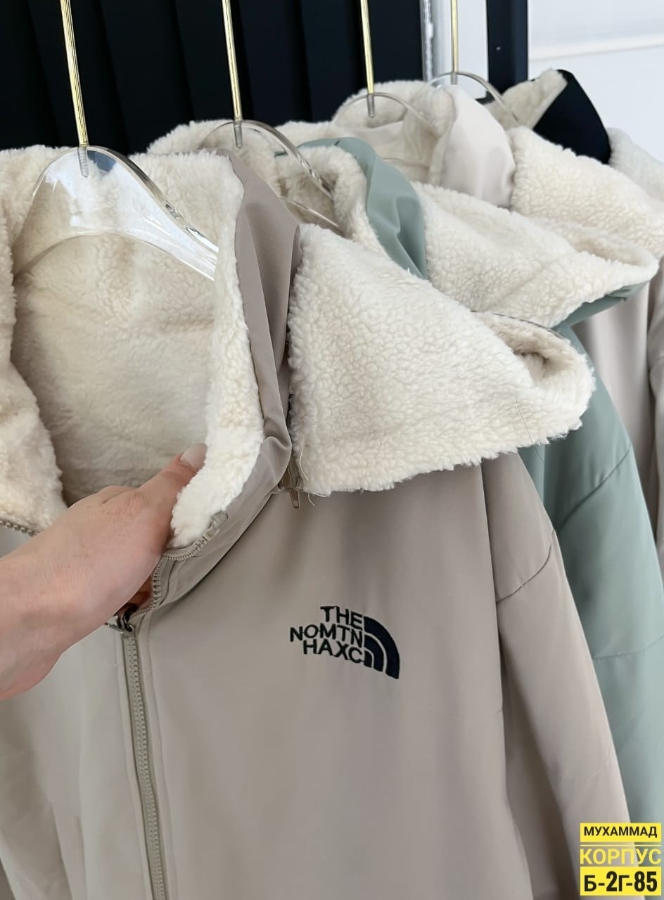двухсторонняя куртка the north face,куртка двухсторонняя the north face барашек,демисезонная куртка,куртка the north face,куртка