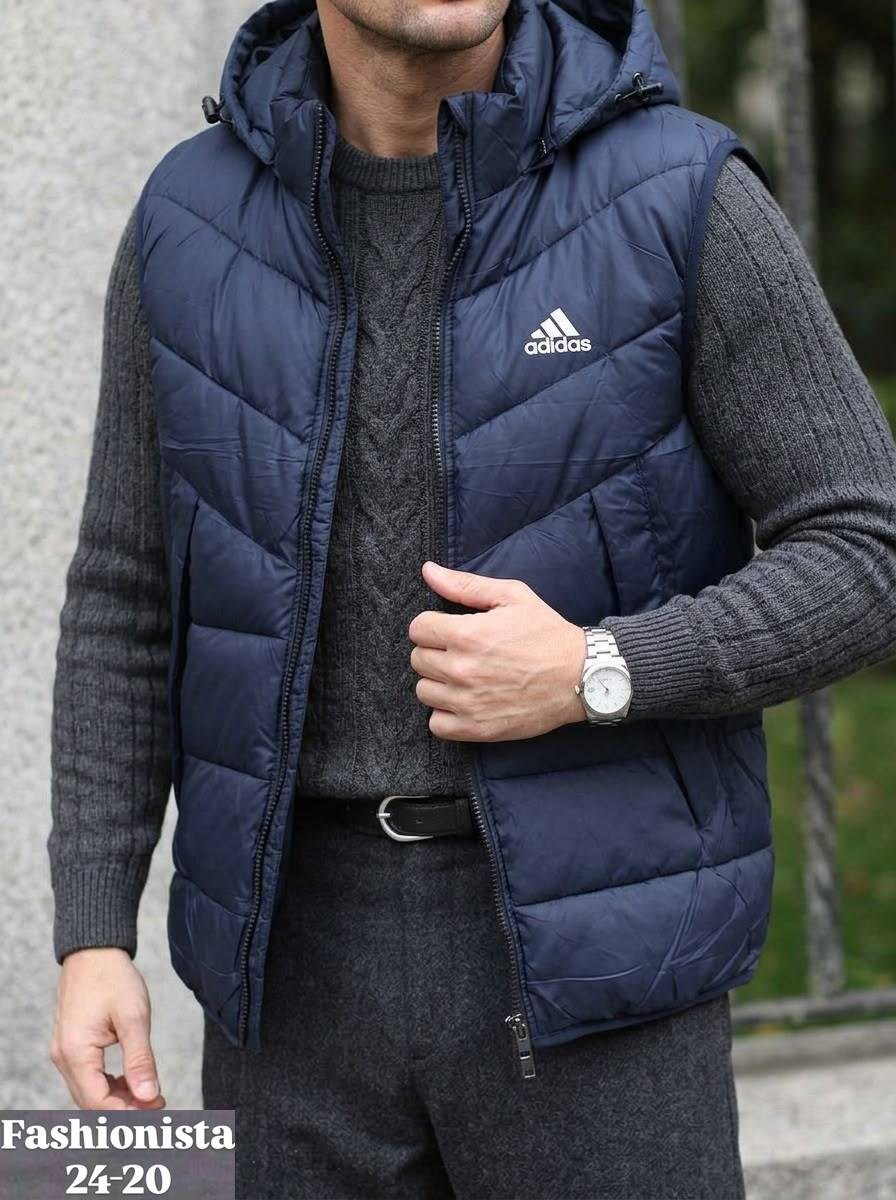 жилетка мужская adidas,жилетка adidas,жилет утепленный adidas,осенняя жилетка мужская адидас,жилетка теплая adidas