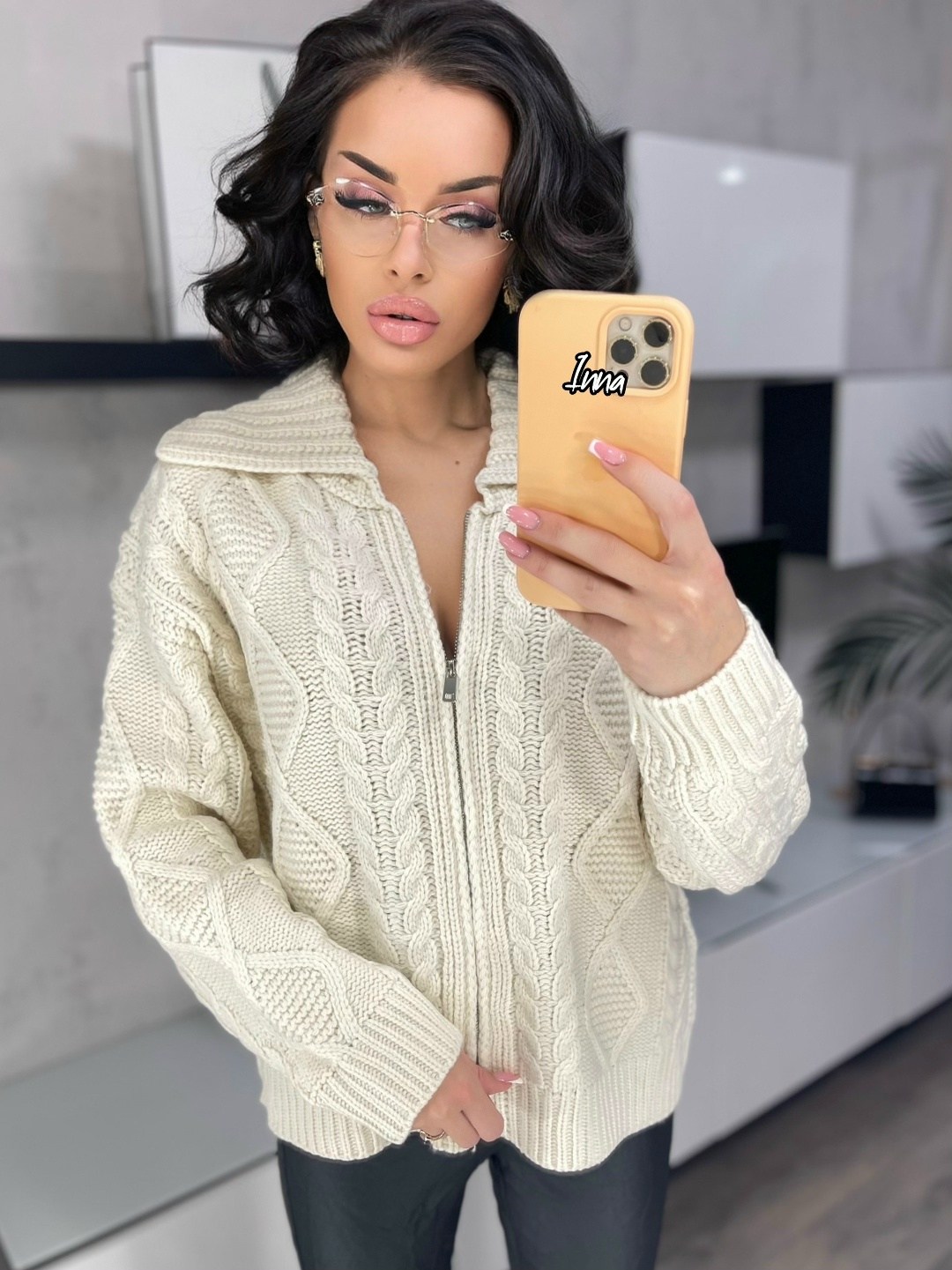 кофта кардиган,женская кофта,вязаный женский свитер оверсайз на молнии selima shop,кардиган,вязанная кофта