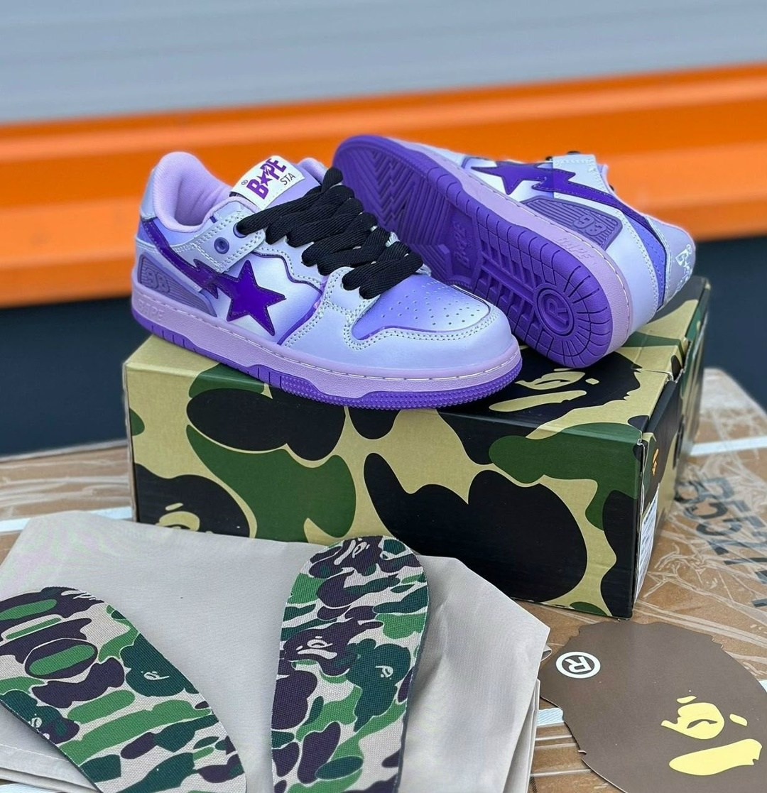 кроссовки bape,кроссовки bape sta,кроссовки bape sta фиолетовые,кроссовки,фиолетовые кроссовки