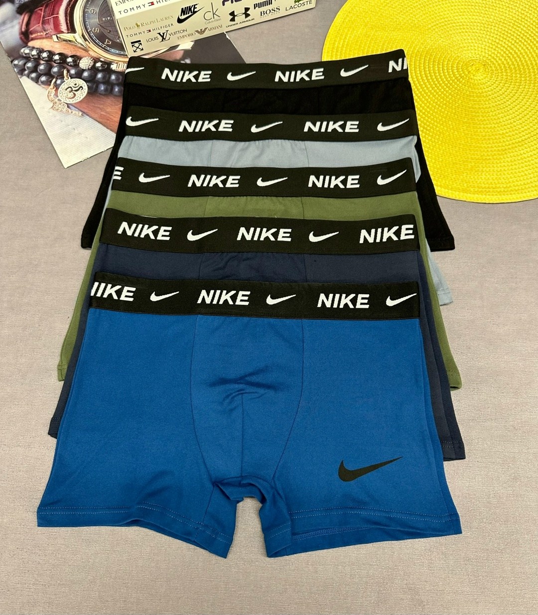 комплект трусов nike,комплект трусов боксеры nike,мужские трусы nike,мужские трусы найк,набор мужских трусов nike 5 штук