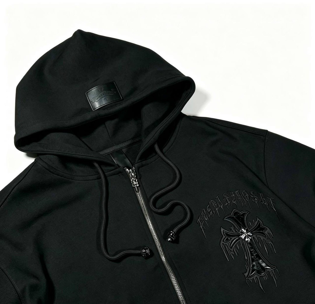 толстовка с замком и капюшоном chrome hearts,chrome hearts худи,chrome hearts grey cross hoodie,chrome hearts grey hoodie,chrome hearts hoodie