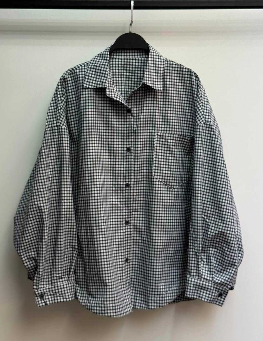 рубашка оверсайз летняя в клетку betrendy wear,женская рубашка в клетку,женская рубашка,рубашка летняя oversize,клетчатая рубашка