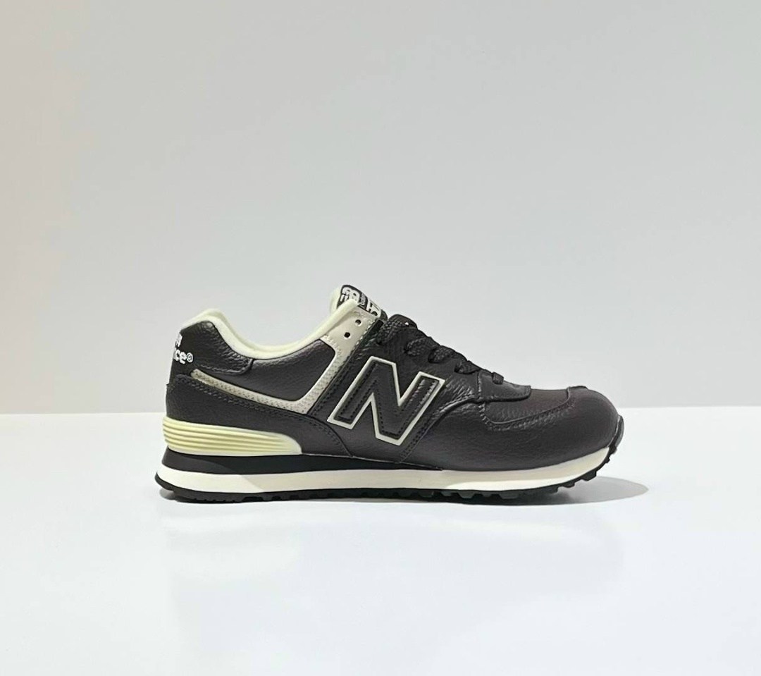 кроссовки new balance 574,new balance 574 кожаные,кроссовки new balance,нью бэланс 574 черные кожаные,кроссовки new balance 574 leather black