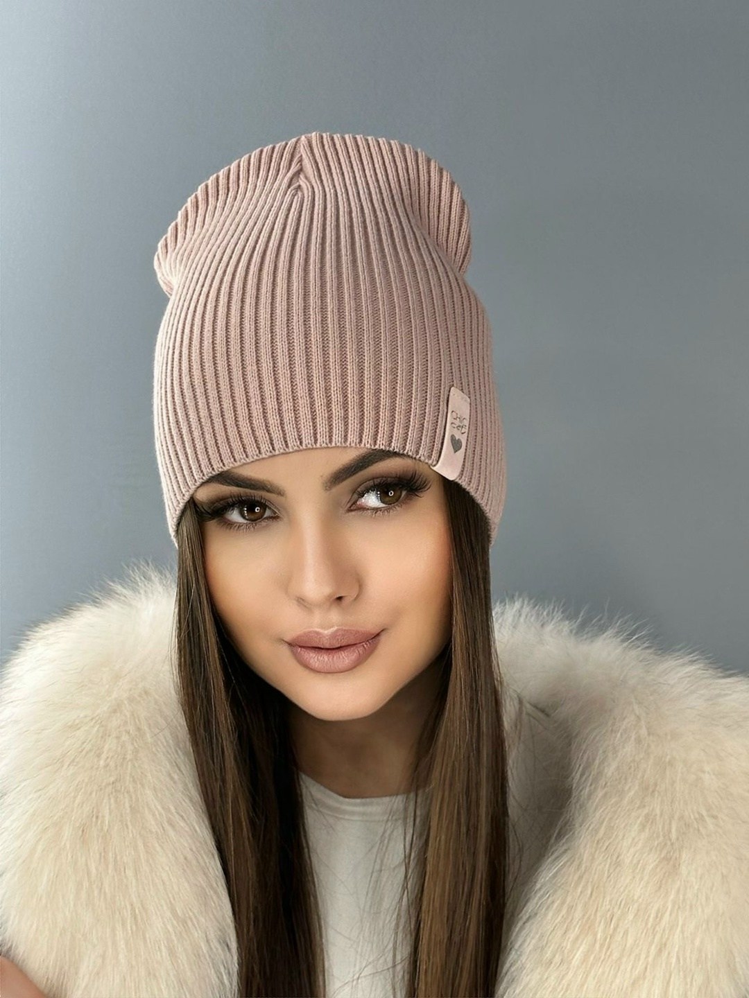 женская шапка,шапка бини утепленная на флисе t&d fashion,шапка,шапка зимняя бини,шапка