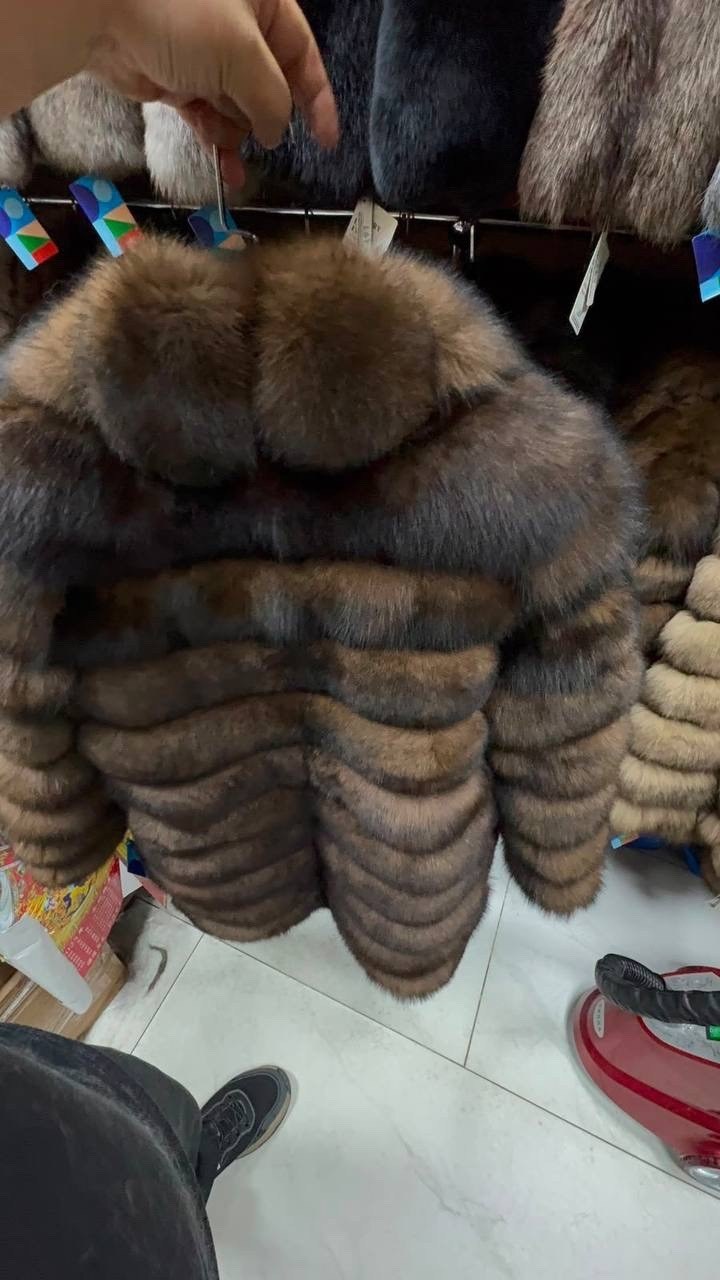 шуба из песца под соболь,шуба песец под соболь,шуба из песца,шуба трансформер из песца,песец шуба