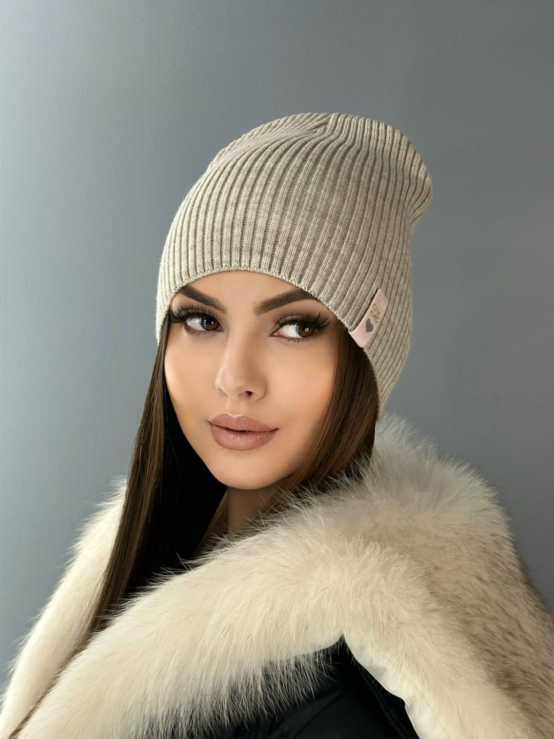 женская шапка,шапка бини утепленная на флисе t&d fashion,шапка,шапка зимняя бини,шапка
