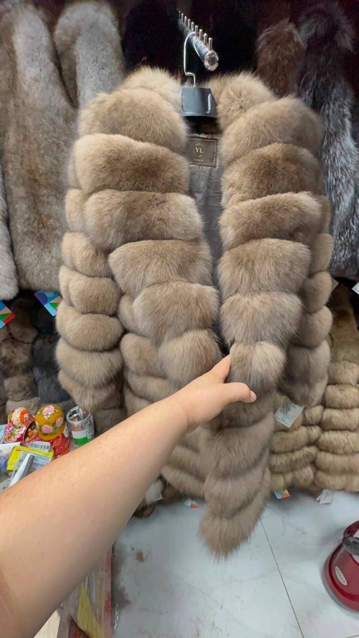 шуба из песца,шуба из песца под соболь,шуба песец,шуба песец под соболь,шуба-трансформер из песца