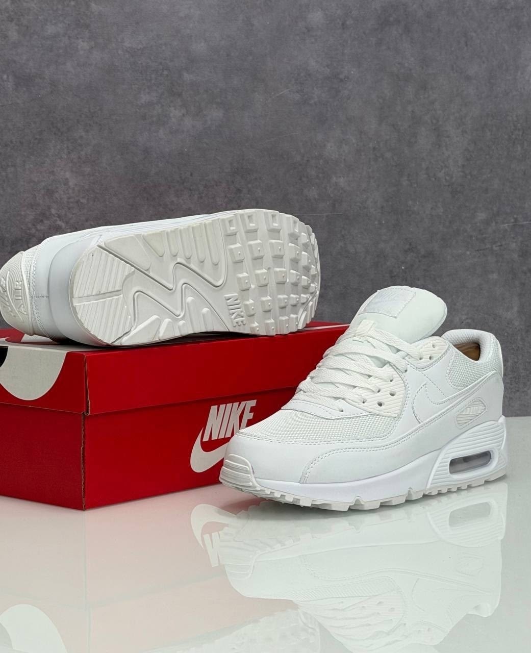 кроссовки nike air max 90 белые,кроссовки,nike air max 90 white,nike air max 90 triple white,nike air max 90 leather