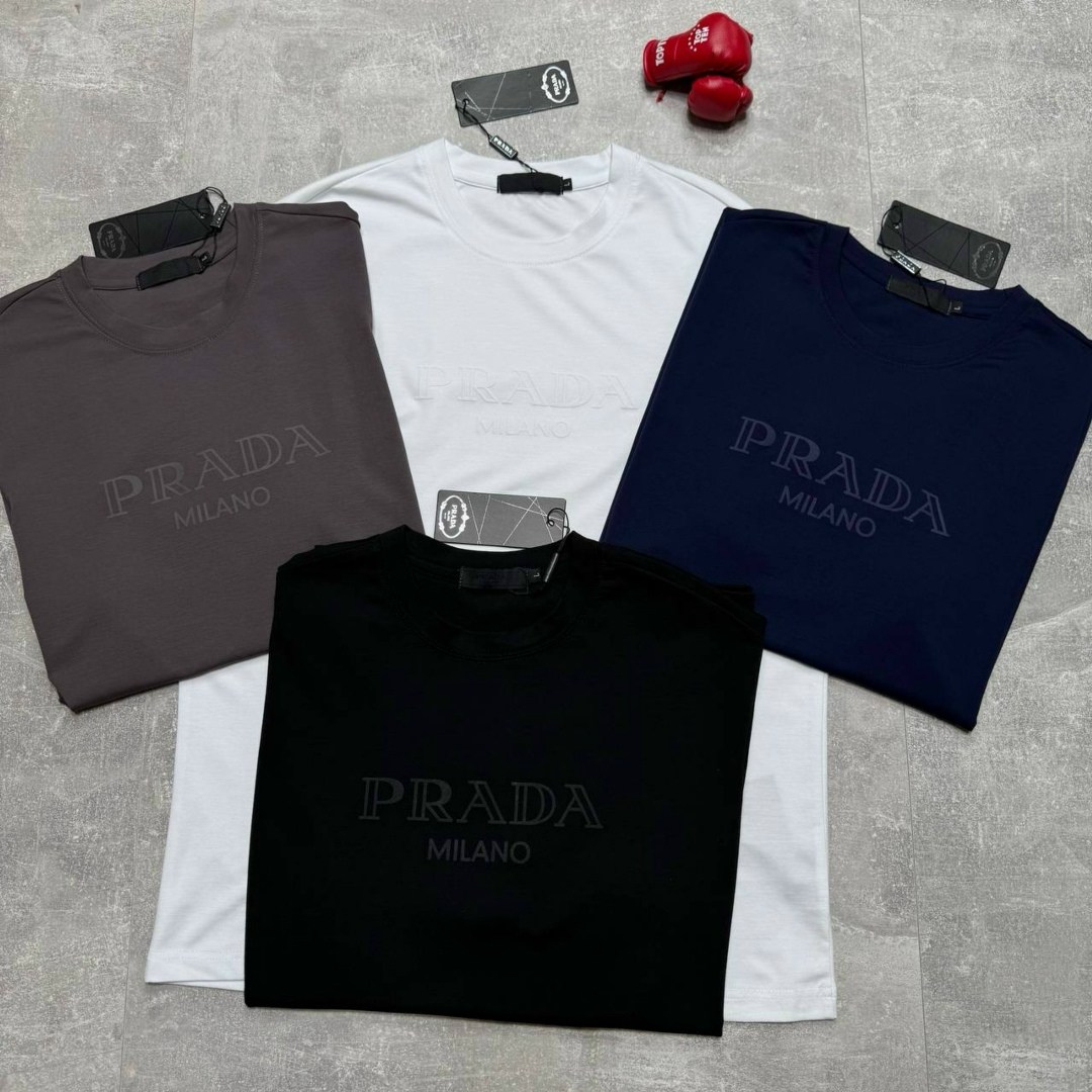 футболка prada milano мужская,футболка prada,футболки для мужчин,мужской футболка,футболка мужская белая