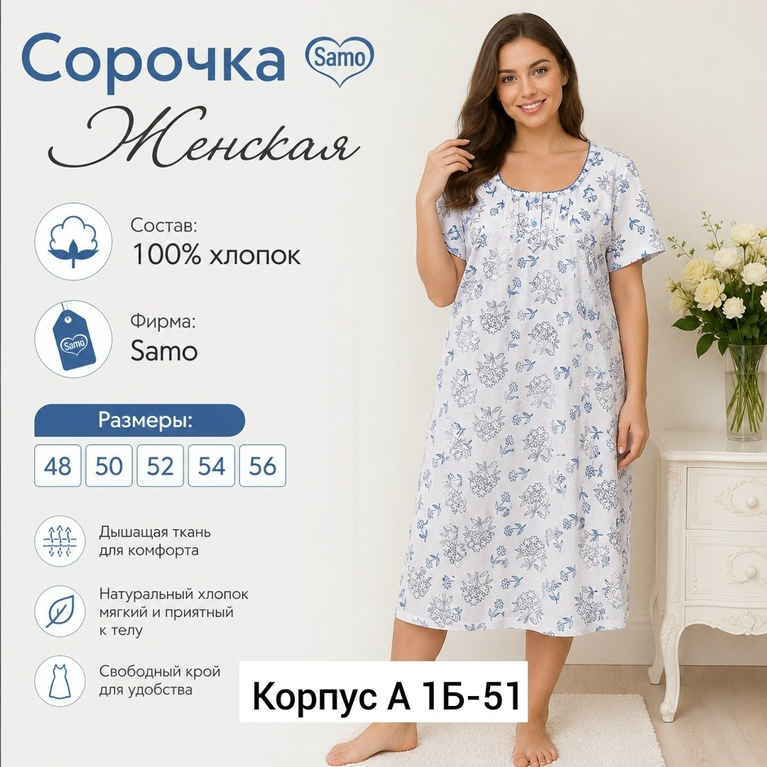 ночная сорочка больших размеров хлопок,ночная сорочка,ночная сорочка большого размера,сорочка женская,ночная сорочка больших размеров
