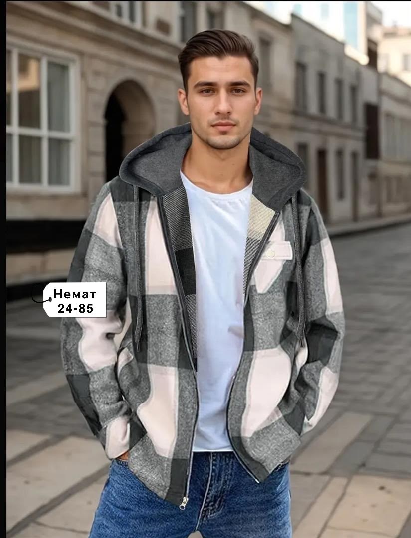 модные куртки мужские,куртка в клетку,рубашка с капюшоном,куртка рубашка мужская,клетчатая куртка