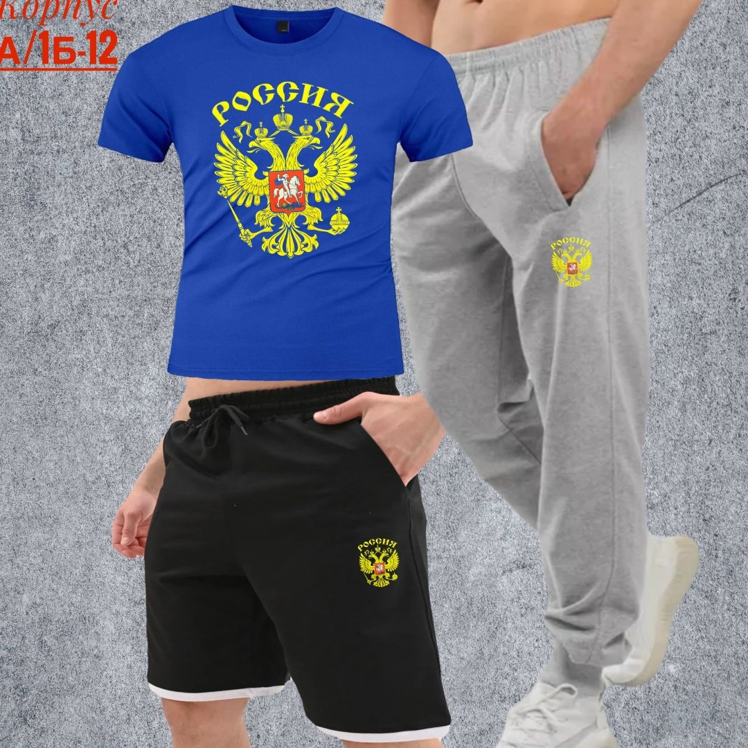 костюм спортивный мужской,костюм россия мужской,футболка с гербом,костюм для мужчин,костюм россии
