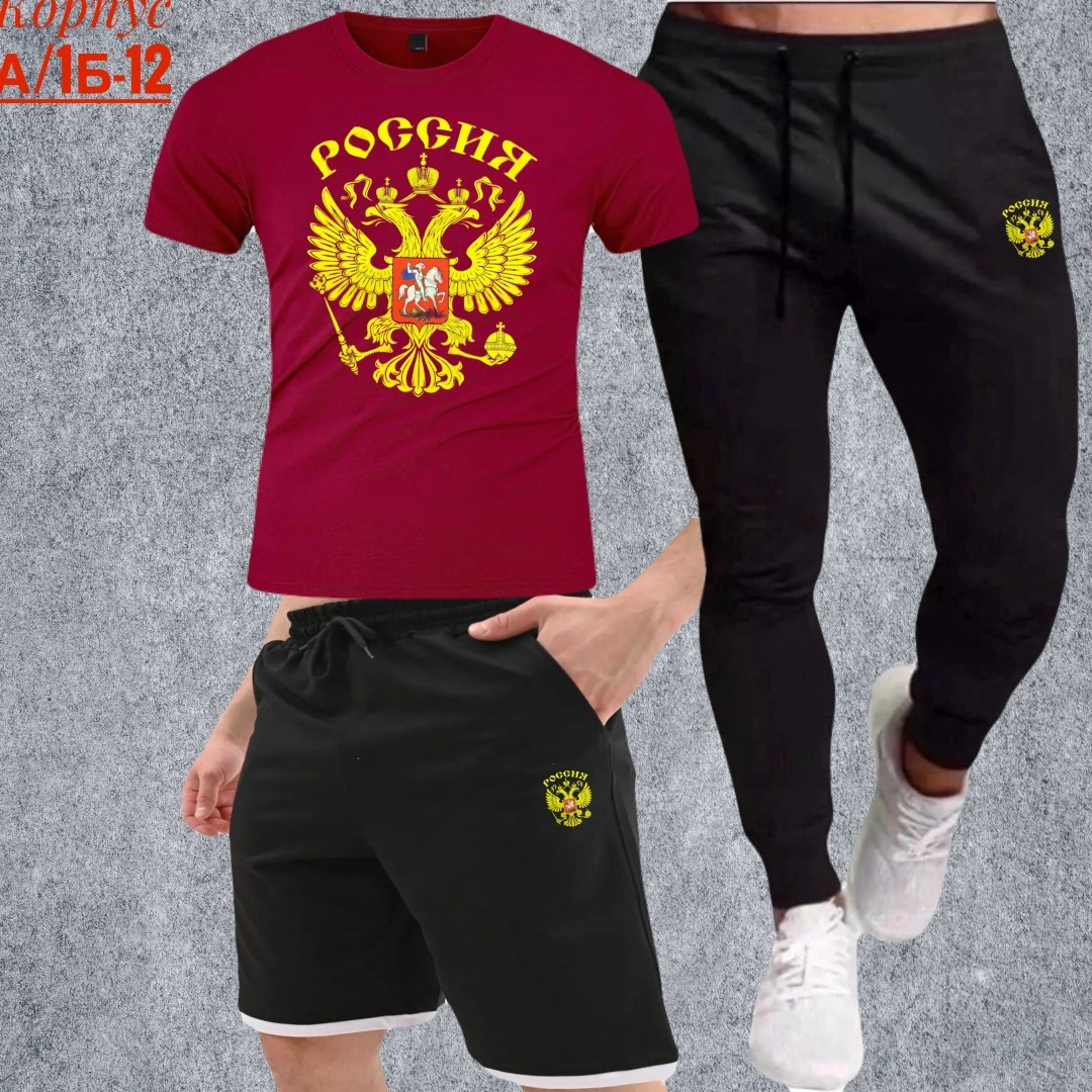 костюм спортивный мужской,костюм россия мужской,футболка с гербом,костюм для мужчин,костюм россии