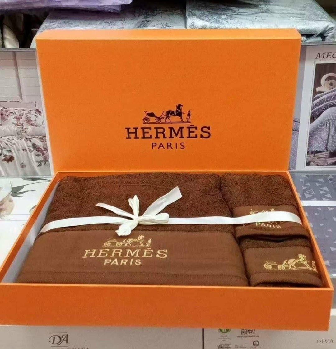 полотенце hermes,полотенце для ванной hermes,подарочный набор полотенец hermes из 3 штук,полотенце хермес,подарочный комплект полотенец hermes