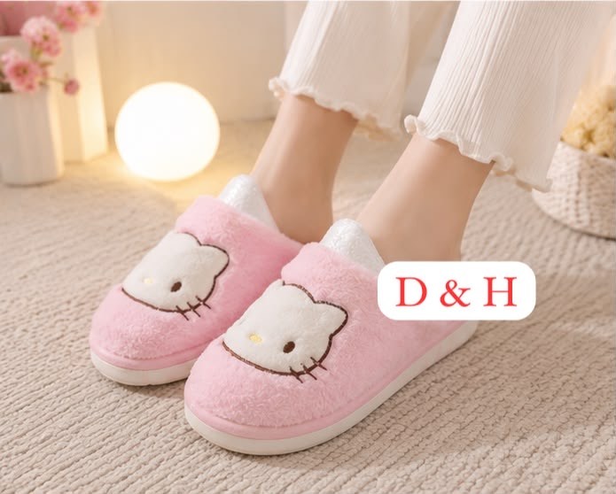 тапочки хелло китти,тапки хелло китти,тапочки домашние "hello kitty",хлопковые тапочки hello kitty,тапочки hello kitty