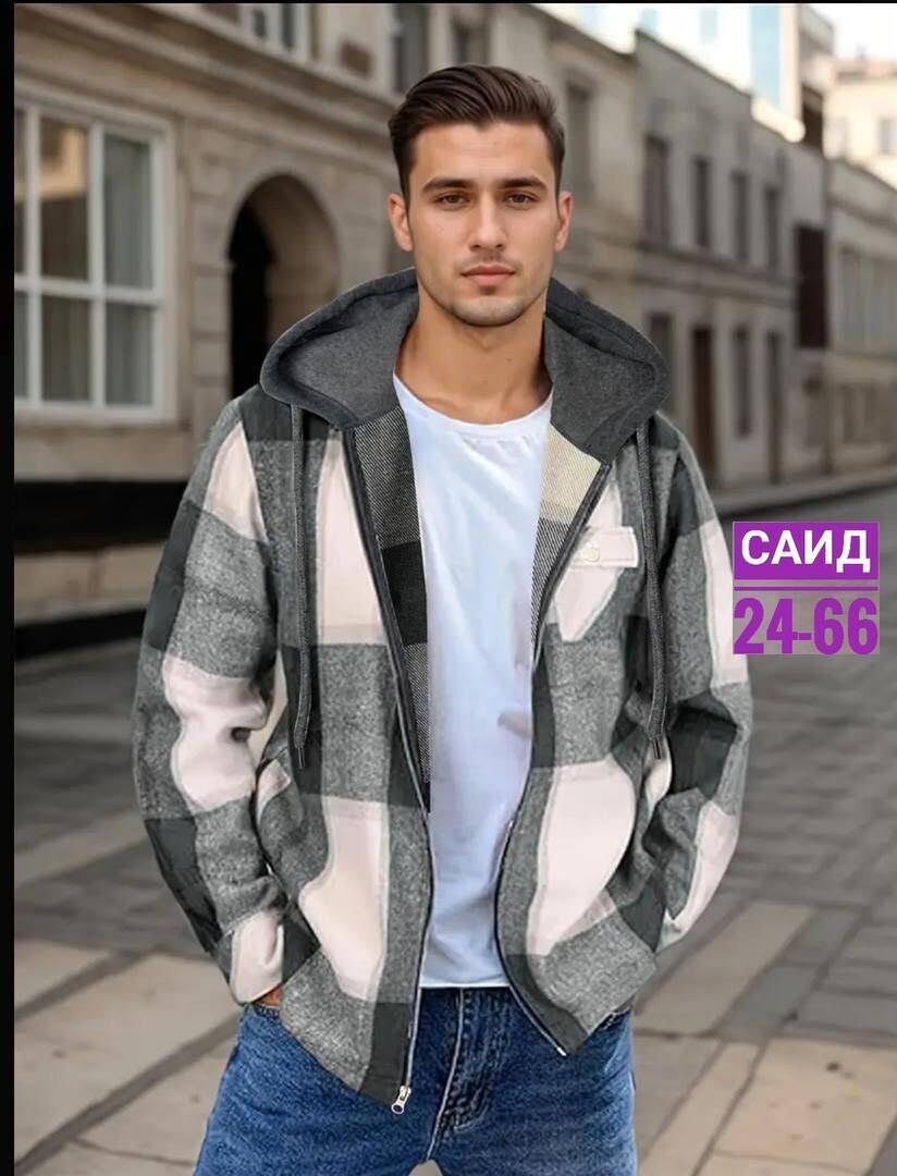 модные куртки мужские,рубашка с капюшоном,куртка в клетку,куртка рубашка мужская,куртка мужская с капюшоном