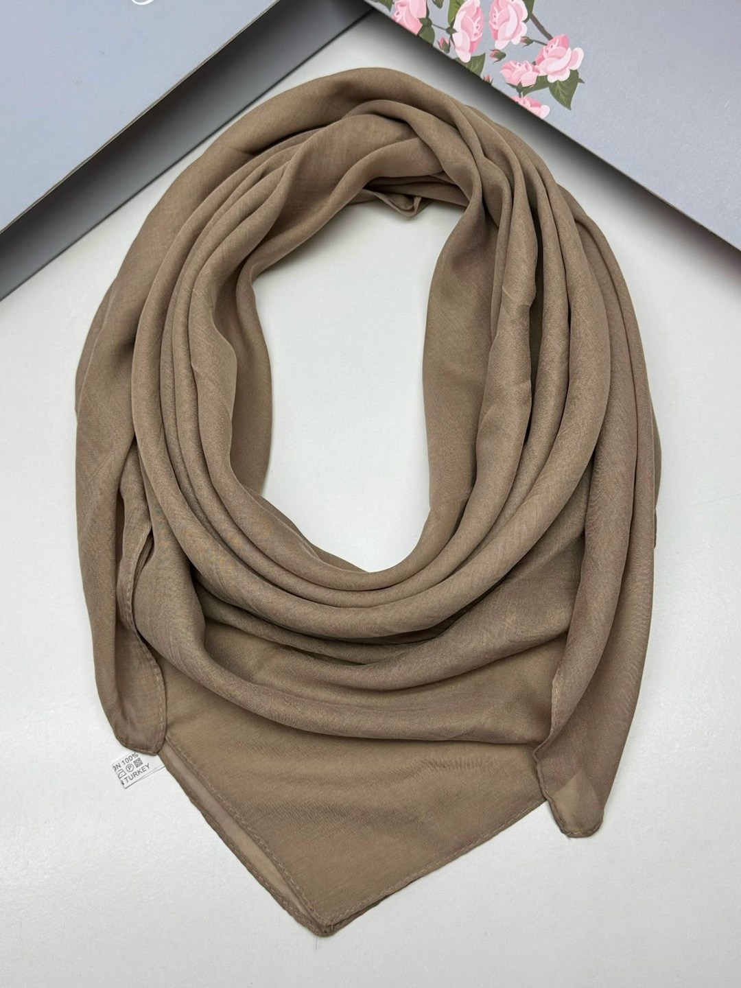 платок однотонный 90х90см mirra exclusive,платок однотонный,шелковый платок 100х100,шелковый однотонный платок,платок на шею женский