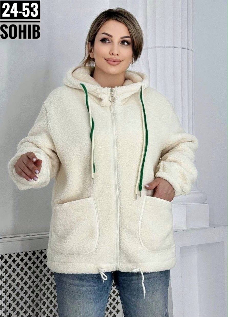 куртка барашка,толстовка больших размеров для женщин,куртка 11moda,куртка,толстовка теплая