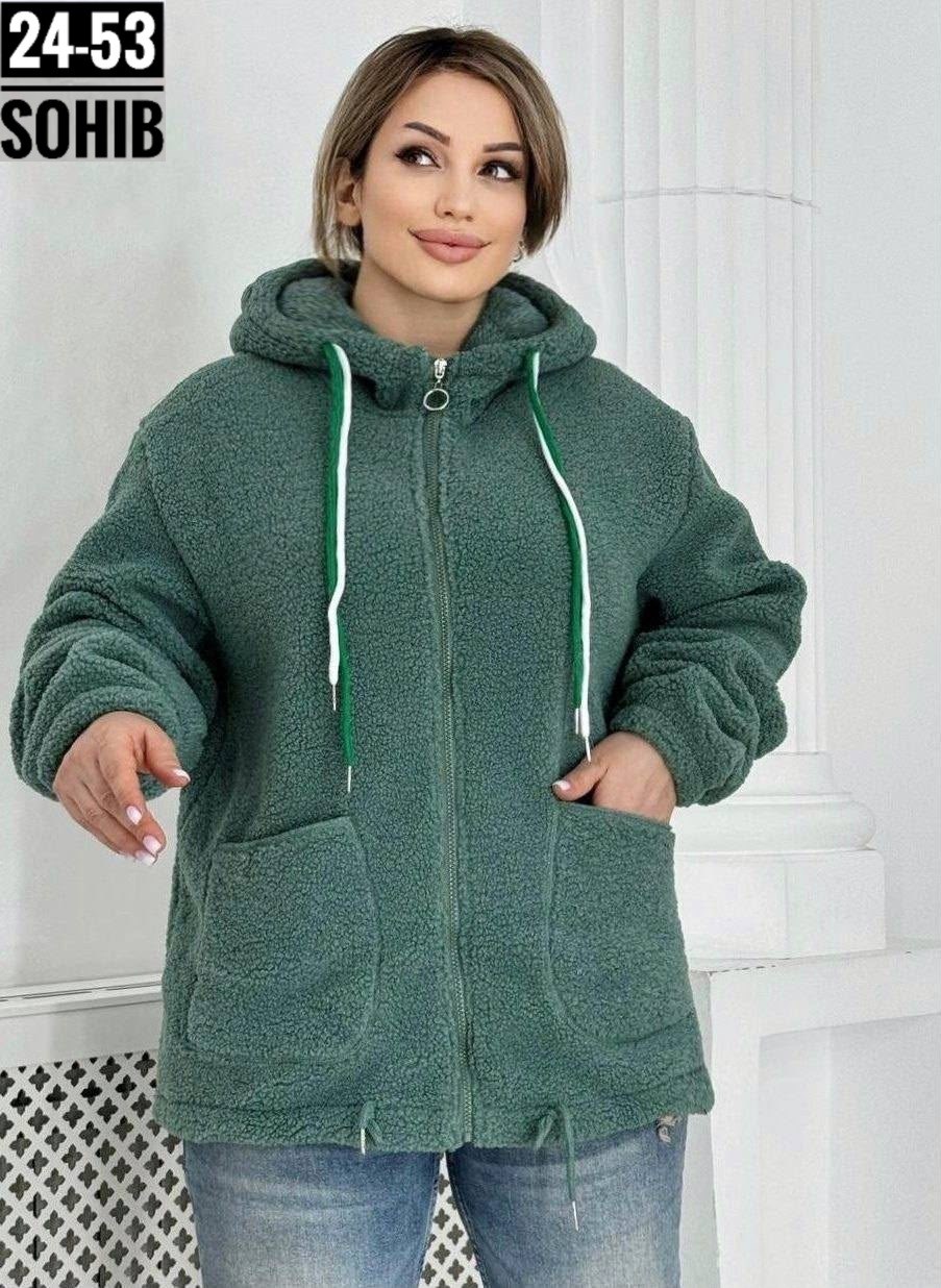 куртка барашка,толстовка больших размеров для женщин,куртка 11moda,куртка,толстовка теплая