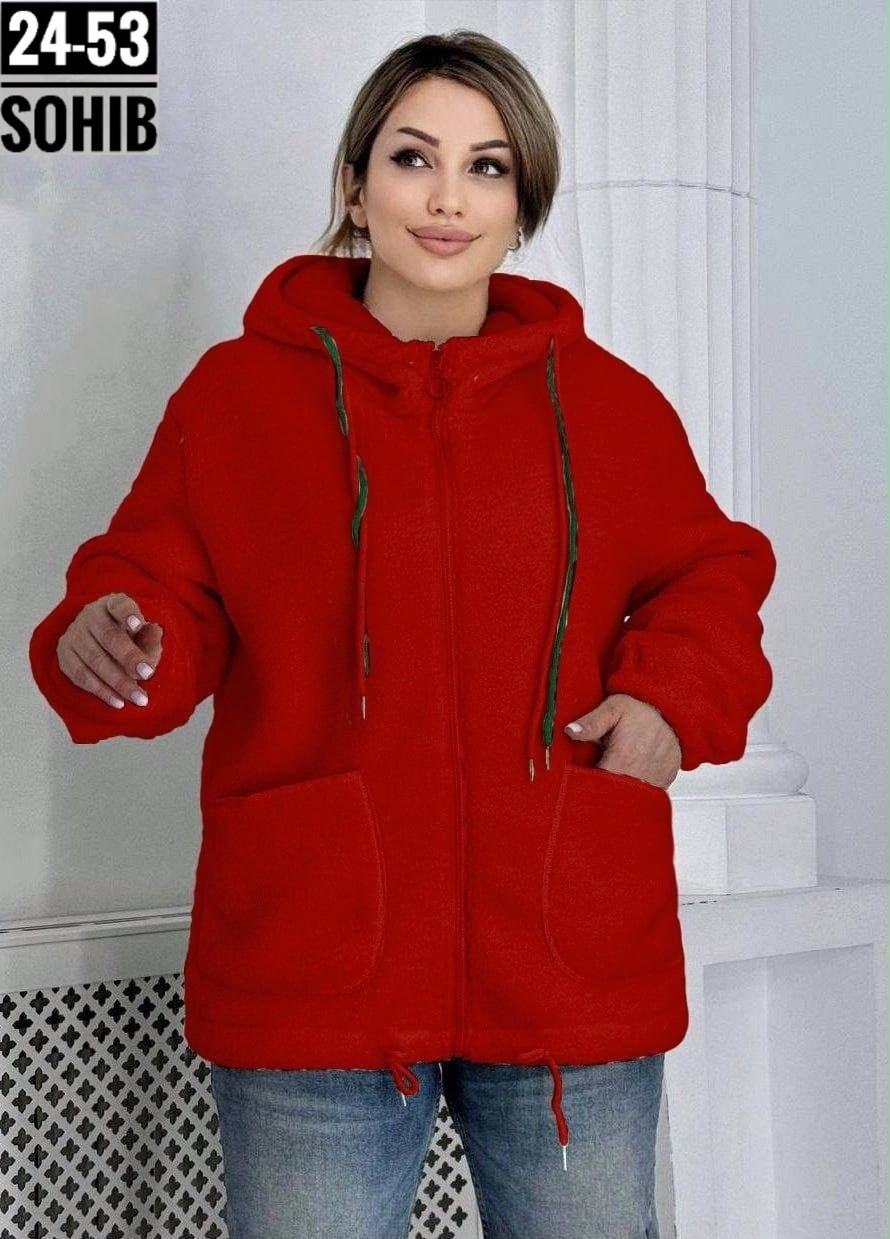 куртка барашка,толстовка больших размеров для женщин,куртка 11moda,куртка,толстовка теплая