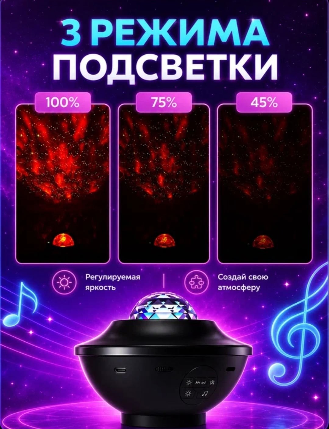 ночник детский проектор звездного неба,ночник проектор звездное небо с bluetooth,ночник звездного неба,проектор звездного неба bluetooth колонка,ночник проектор звездное небо