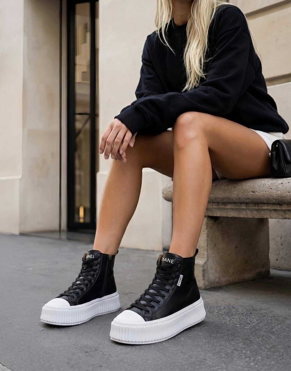 кеды chanel,,кроссовки зимние шанель,кеды шанель женские,ботинки высокие chanel демисезонные