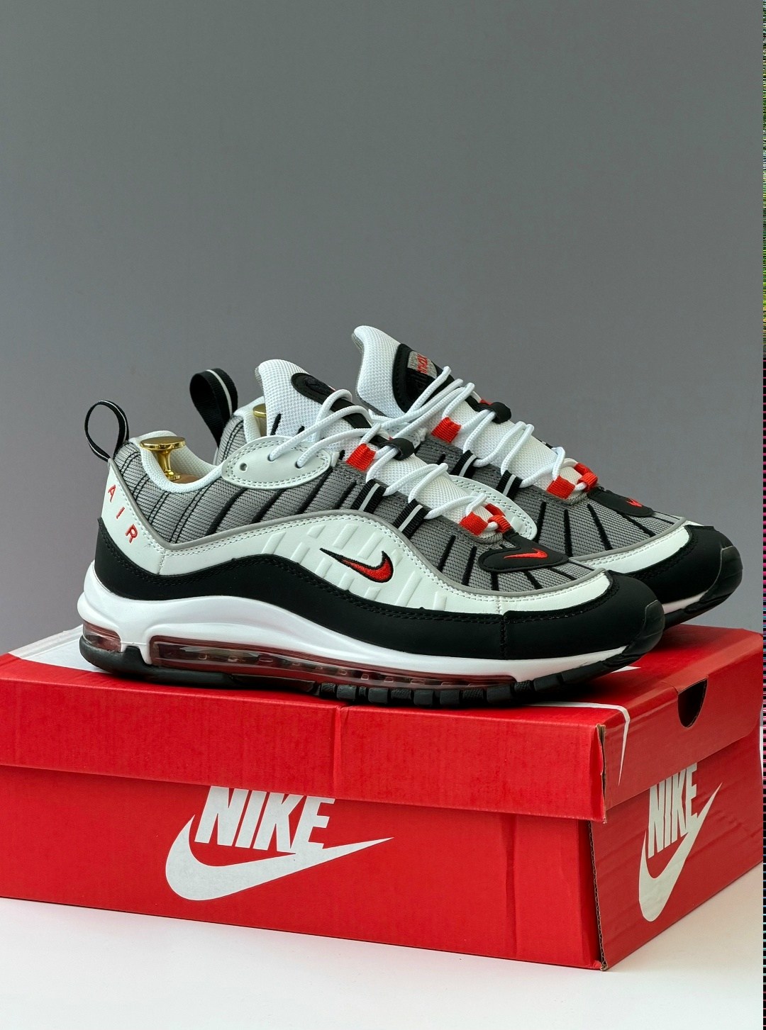 nike air max 98,nike air max 98 solar red,nike air max 98 white,кроссовки,air max 98