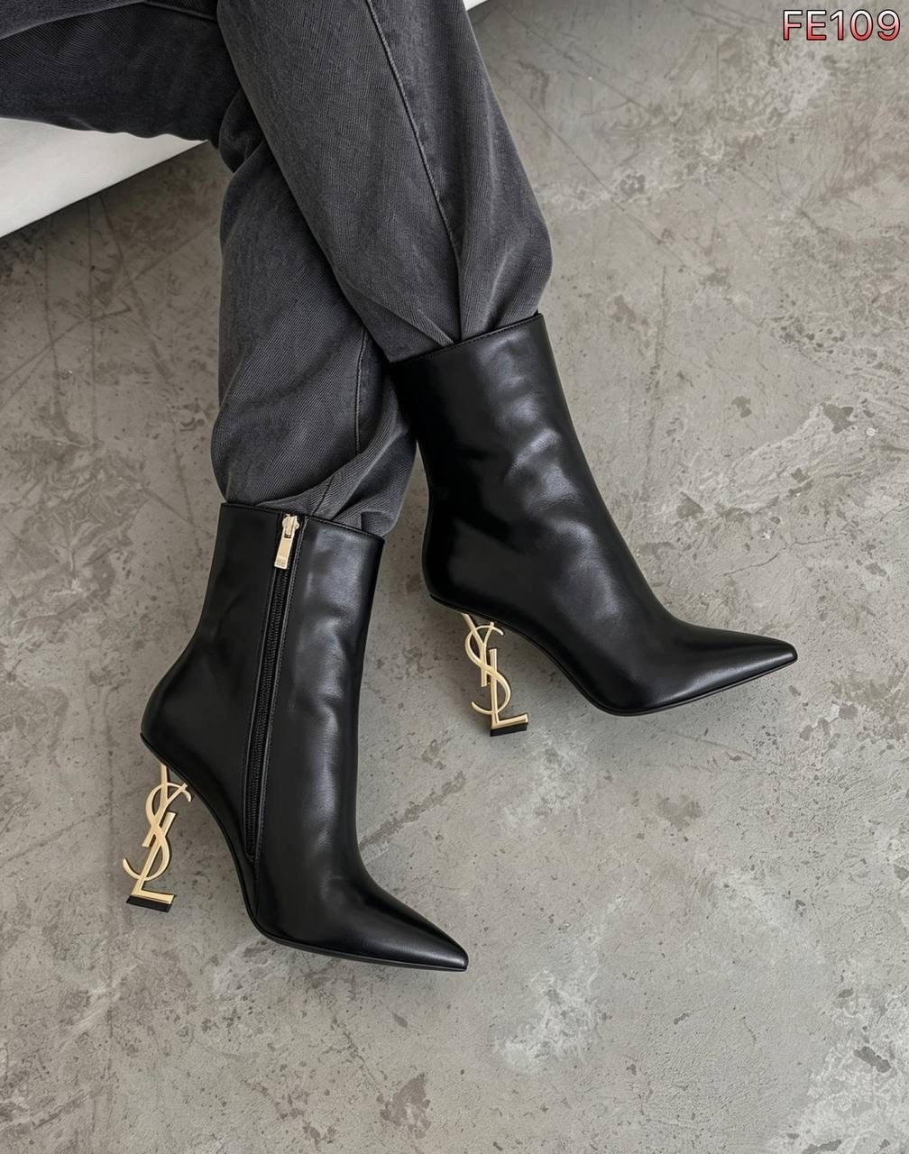 ,женские ботильоны,ботильоны saint laurent,стильные ботильоны,ботильоны лаковые