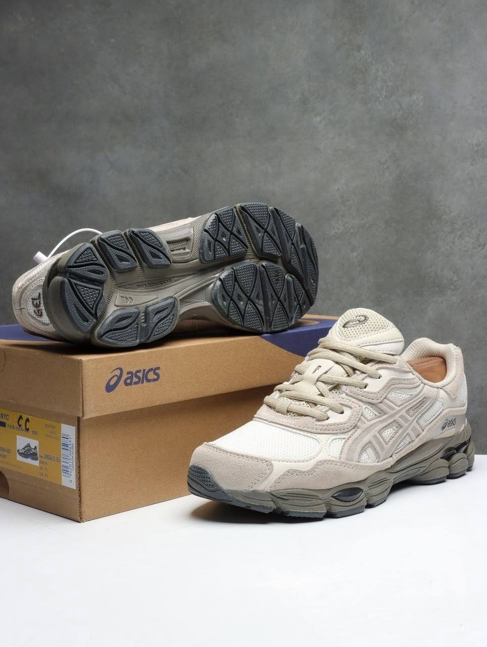 кроссовки asics gel-nyc,кроссовки asics gel,asics gel-nyc oyster grey,кроссовки asics,asics кроссовки женские