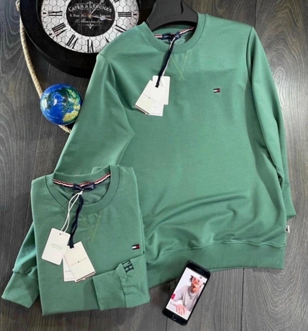 свитшот мужской tommy hilfiger,свитшот мужская,джемпер crew neck tommy hilfiger зеленый,кофта толстовка,свитер свитшот