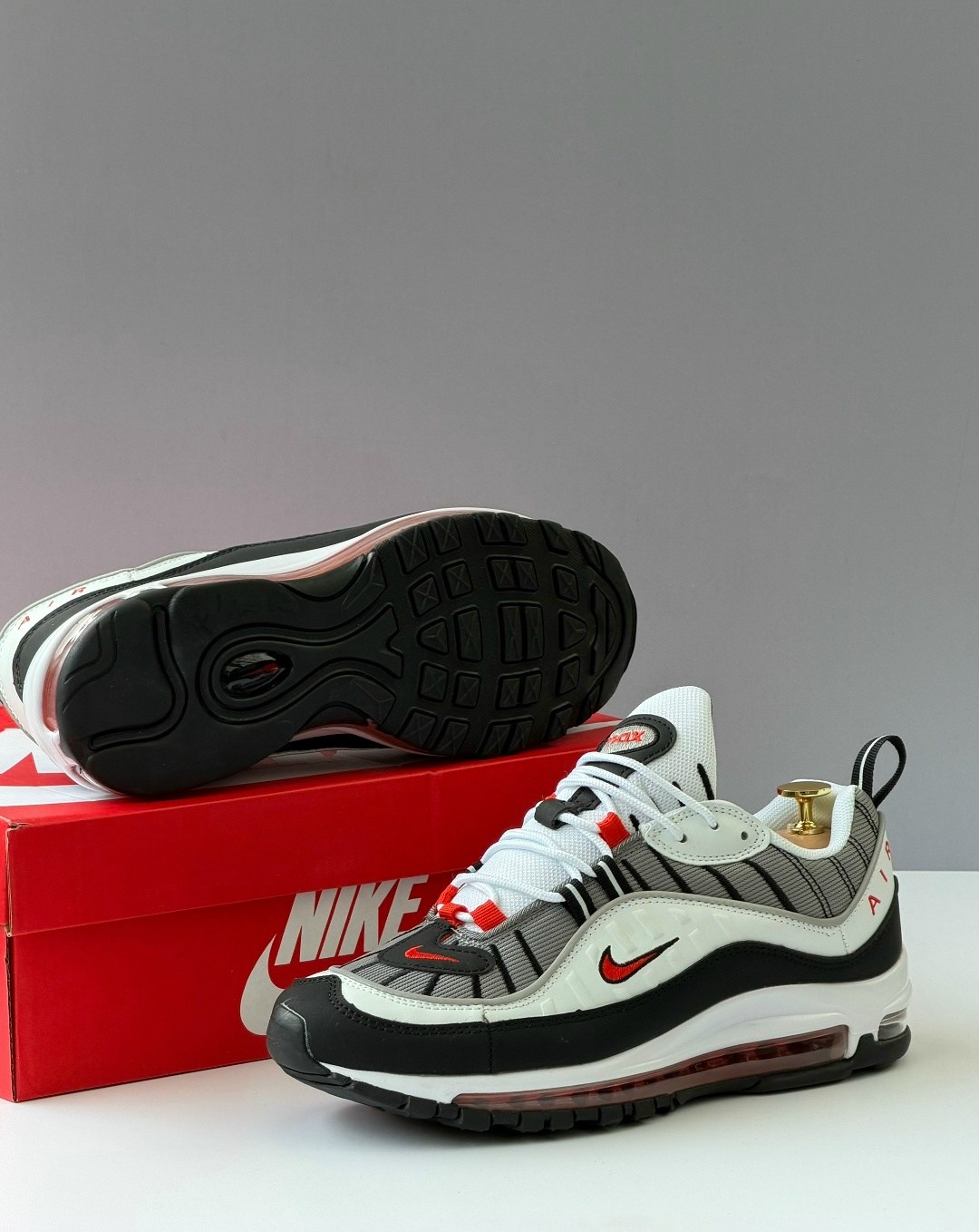 nike air max 98,nike air max 98 solar red,nike air max 98 white,кроссовки,air max 98