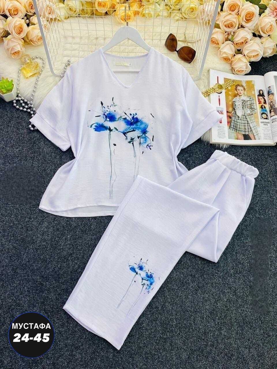 костюм женский,,летние костюмы,летние женские костюмы,костюм с принтом