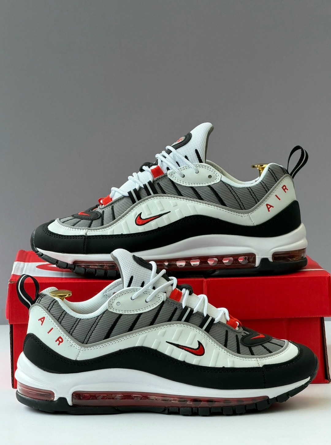 nike air max 98,nike air max 98 solar red,nike air max 98 white,кроссовки,air max 98