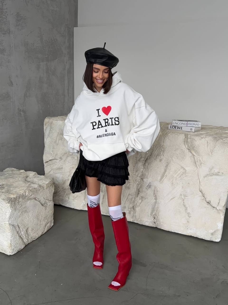 худи оверсайз,худи balenciaga,кофта белая женская,свитшот женская,свитшот толстовка