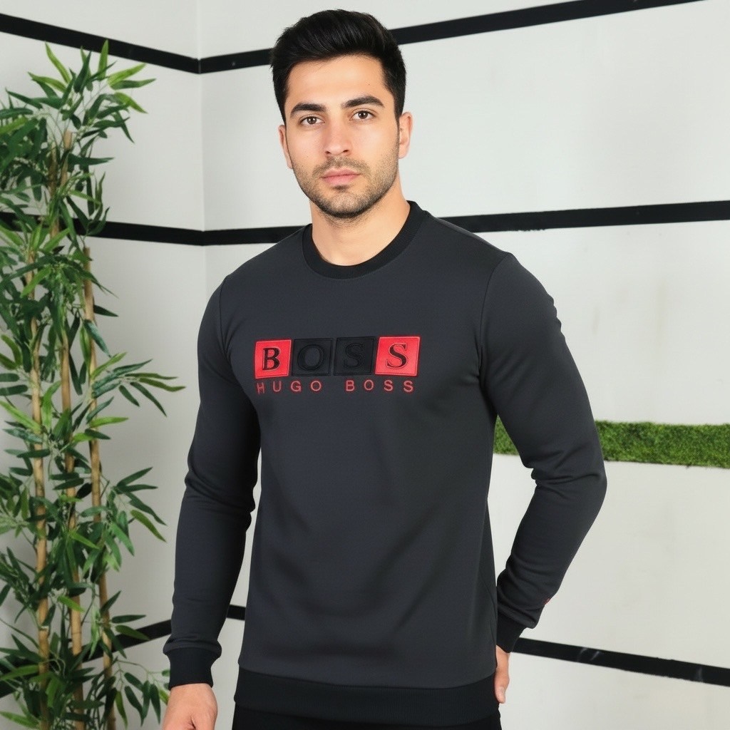 серый свитшот,толстовки свитшот,свитшот hugo boss,свитшот boss,свитшот мужская